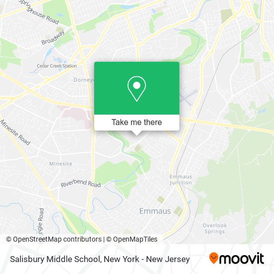 Mapa de Salisbury Middle School