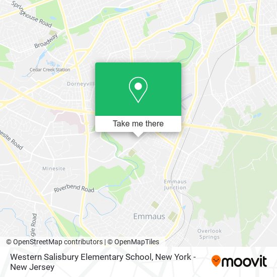 Western Salisbury Elementary School map