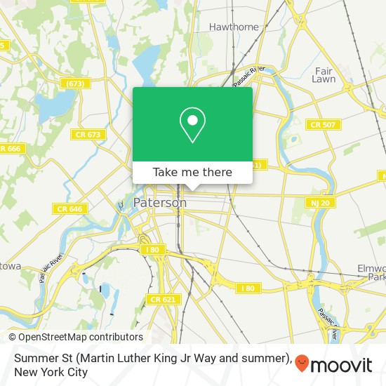 Summer St (Martin Luther King Jr Way and summer), Paterson, NJ 07501 map