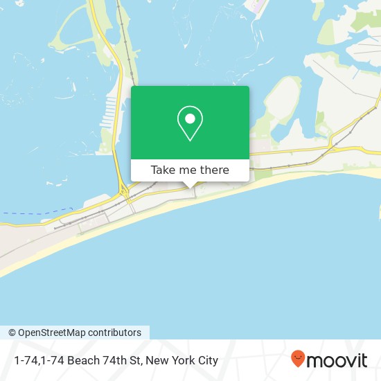 1-74,1-74 Beach 74th St, Arverne, NY 11692 map