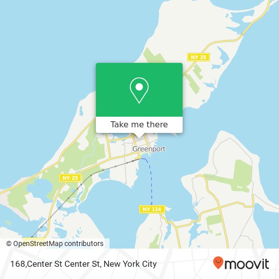 Mapa de 168,Center St Center St, Greenport, NY 11944