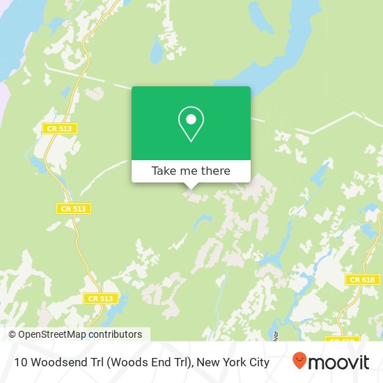 Mapa de 10 Woodsend Trl (Woods End Trl), Rockaway, NJ 07866