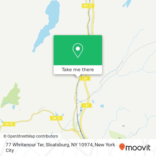 Mapa de 77 Whritenour Ter, Sloatsburg, NY 10974