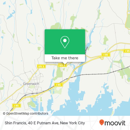 Mapa de Shin Francis, 40 E Putnam Ave