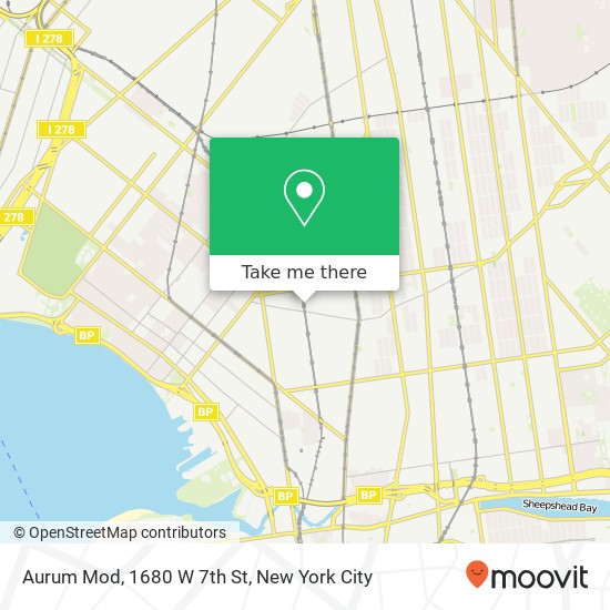 Mapa de Aurum Mod, 1680 W 7th St