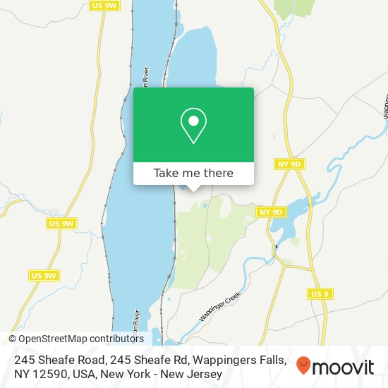 245 Sheafe Road, 245 Sheafe Rd, Wappingers Falls, NY 12590, USA map