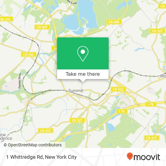 1 Whittredge Rd, Summit, NJ 07901 map