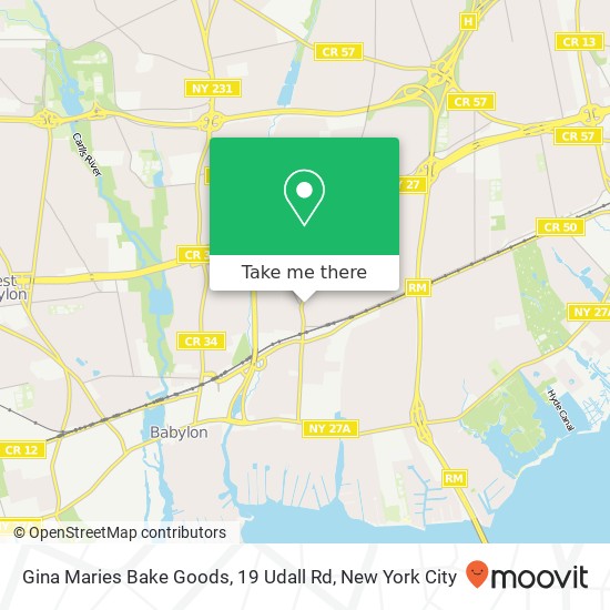 Mapa de Gina Maries Bake Goods, 19 Udall Rd
