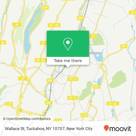 Mapa de Wallace St, Tuckahoe, NY 10707