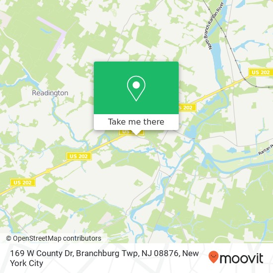 169 W County Dr, Branchburg Twp, NJ 08876 map