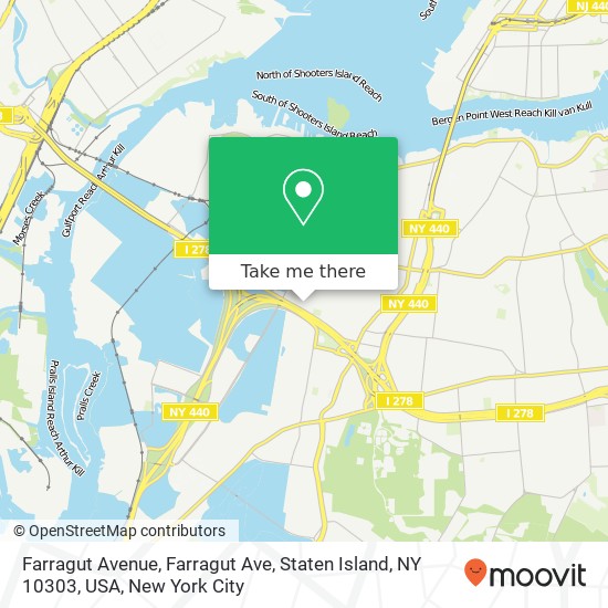 Farragut Avenue, Farragut Ave, Staten Island, NY 10303, USA map