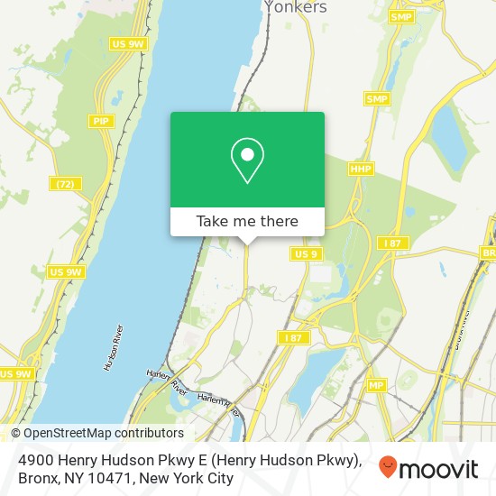 Mapa de 4900 Henry Hudson Pkwy E (Henry Hudson Pkwy), Bronx, NY 10471