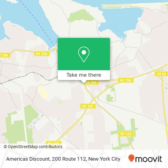 Mapa de Americas Discount, 200 Route 112