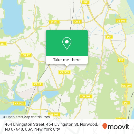 464 Livingston Street, 464 Livingston St, Norwood, NJ 07648, USA map