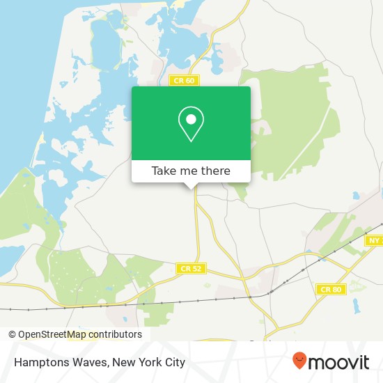 Mapa de Hamptons Waves