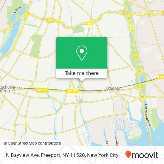 Mapa de N Bayview Ave, Freeport, NY 11520
