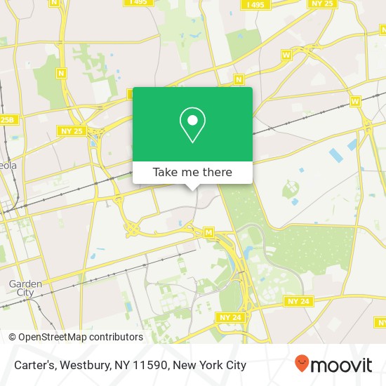 Mapa de Carter's, Westbury, NY 11590