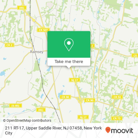 211 RT-17, Upper Saddle River, NJ 07458 map