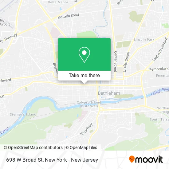 698 W Broad St map