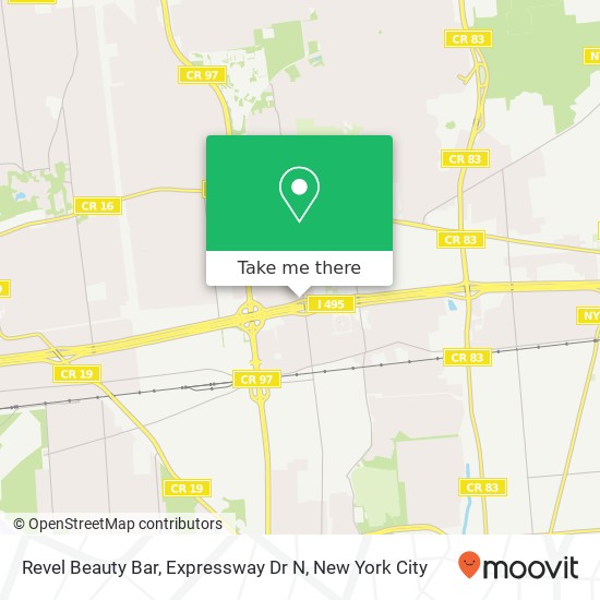 Mapa de Revel Beauty Bar, Expressway Dr N