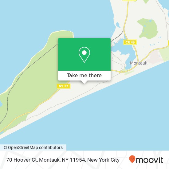 70 Hoover Ct, Montauk, NY 11954 map