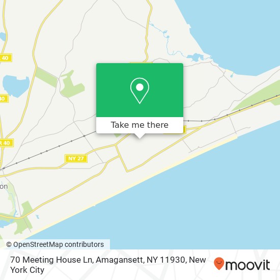 70 Meeting House Ln, Amagansett, NY 11930 map