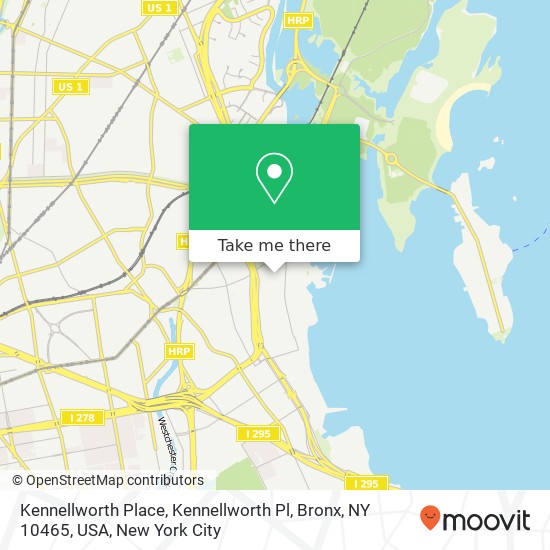 Mapa de Kennellworth Place, Kennellworth Pl, Bronx, NY 10465, USA