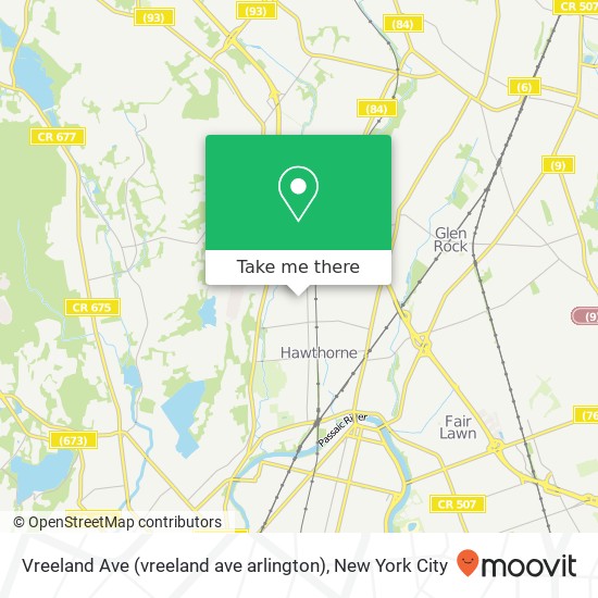 Vreeland Ave (vreeland ave arlington), Hawthorne, NJ 07506 map
