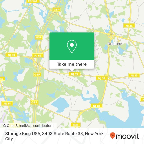 Storage King USA, 3403 State Route 33 map
