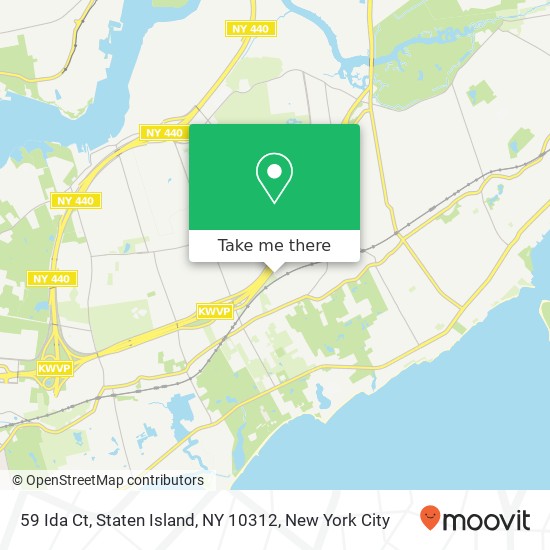 Mapa de 59 Ida Ct, Staten Island, NY 10312
