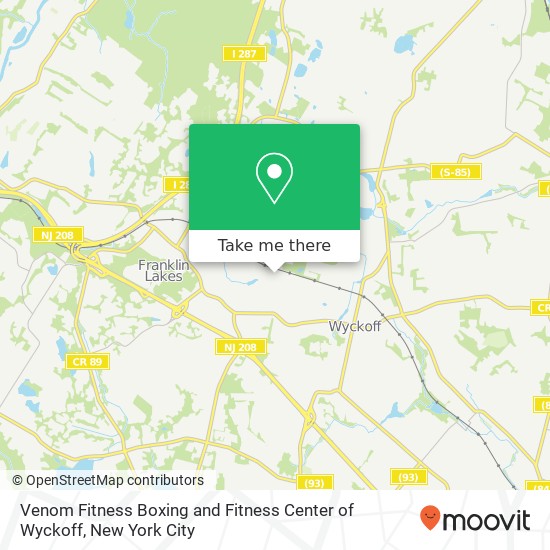 Mapa de Venom Fitness Boxing and Fitness Center of Wyckoff, 681 Lawlins Rd