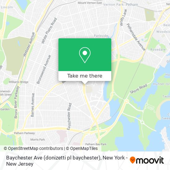 Mapa de Baychester Ave (donizetti pl baychester)