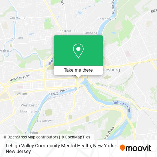 Lehigh Valley Community Mental Health map