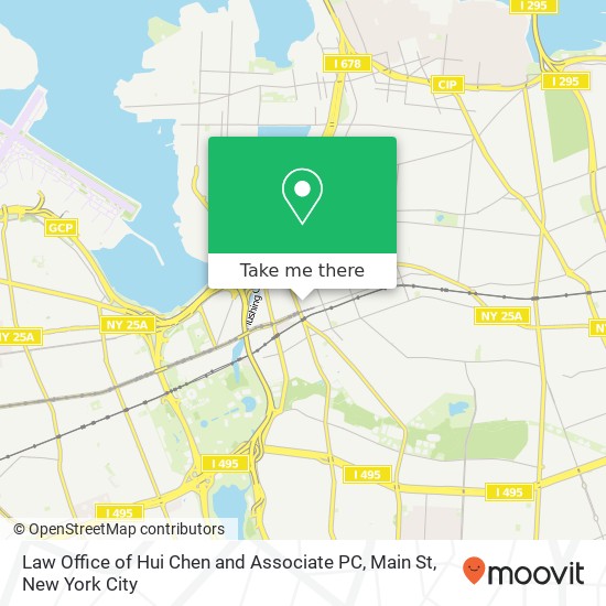 Law Office of Hui Chen and Associate PC, Main St map