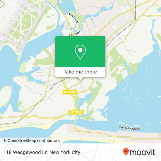 Mapa de 18 Wedgewood Ln, Lawrence, NY 11559