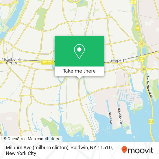 Milburn Ave (milburn clinton), Baldwin, NY 11510 map
