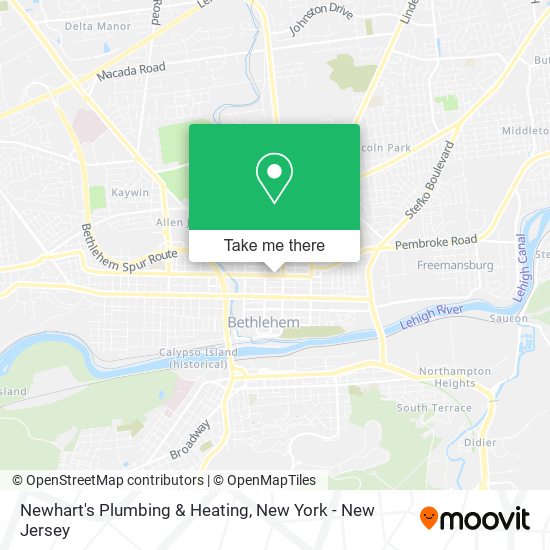 Newhart's Plumbing & Heating map