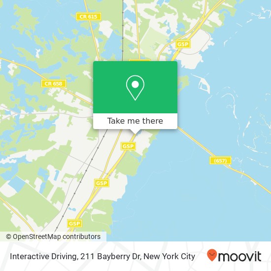 Mapa de Interactive Driving, 211 Bayberry Dr