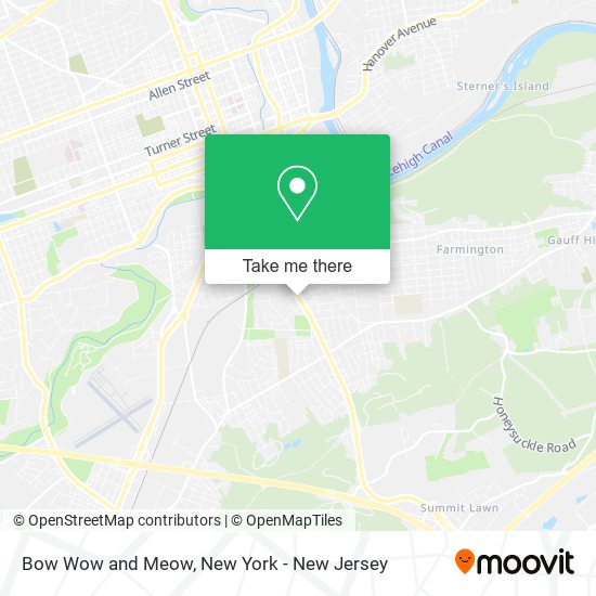 Bow Wow and Meow map