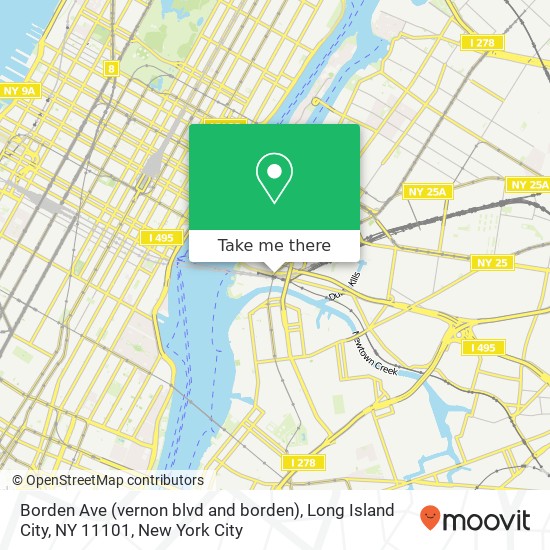 Borden Ave (vernon blvd and borden), Long Island City, NY 11101 map