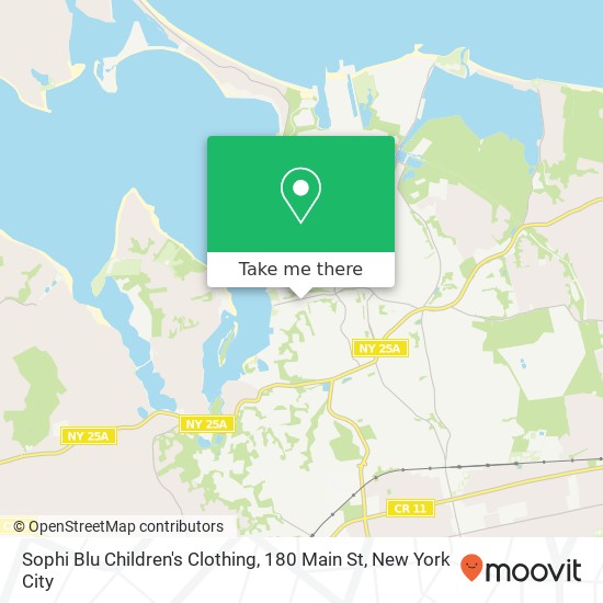 Mapa de Sophi Blu Children's Clothing, 180 Main St