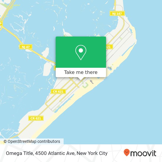 Mapa de Omega Title, 4500 Atlantic Ave