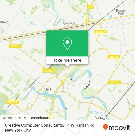 Mapa de Creative Computer Consultants, 1449 Raritan Rd