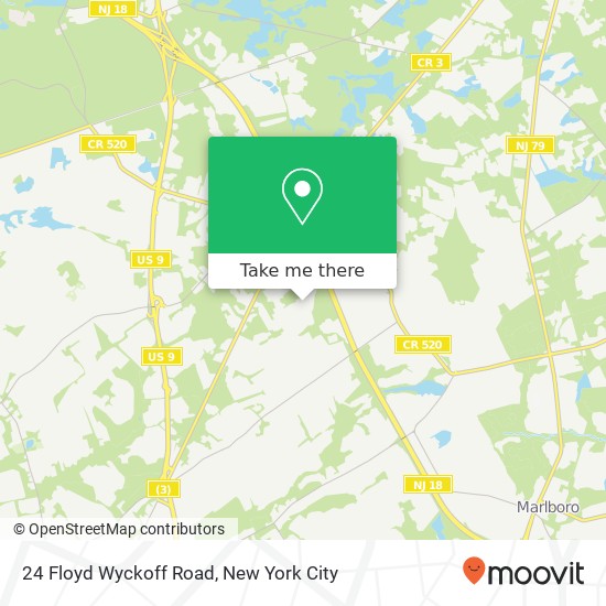 24 Floyd Wyckoff Road, 24 Floyd Wyckoff Rd, Morganville, NJ 07751, USA map