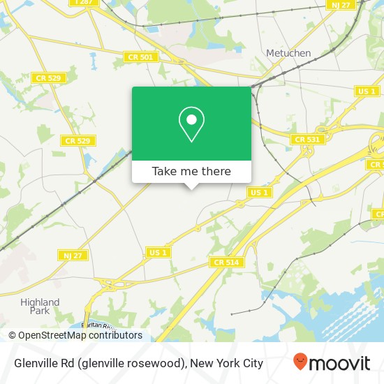 Glenville Rd (glenville rosewood), Edison, NJ 08817 map