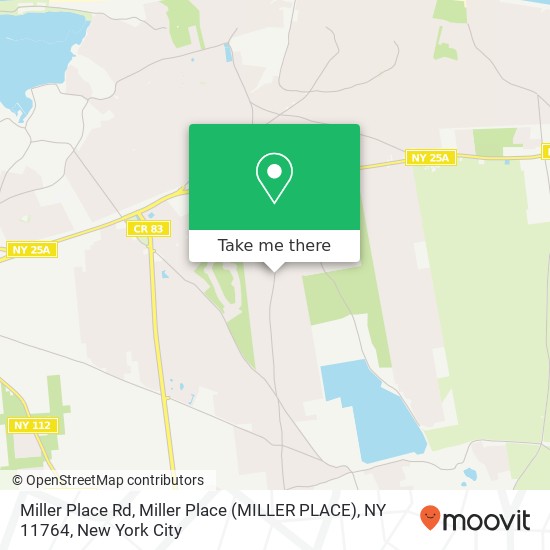 Mapa de Miller Place Rd, Miller Place (MILLER PLACE), NY 11764