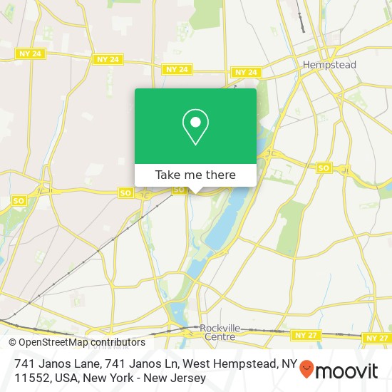 741 Janos Lane, 741 Janos Ln, West Hempstead, NY 11552, USA map