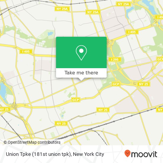 Mapa de Union Tpke (181st union tpk), Fresh Meadows, NY 11366