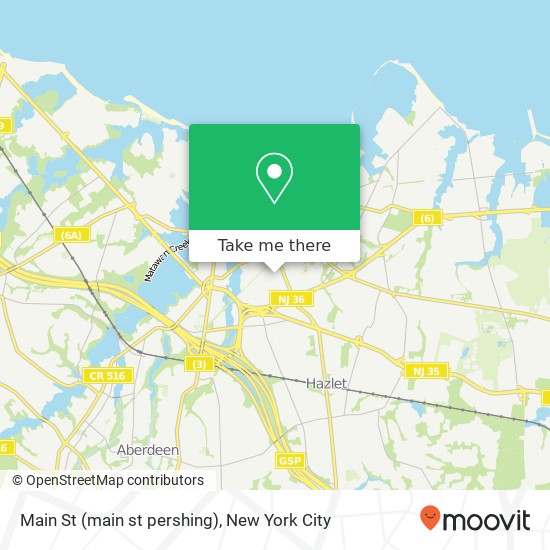 Main St (main st pershing), Keyport, NJ 07735 map