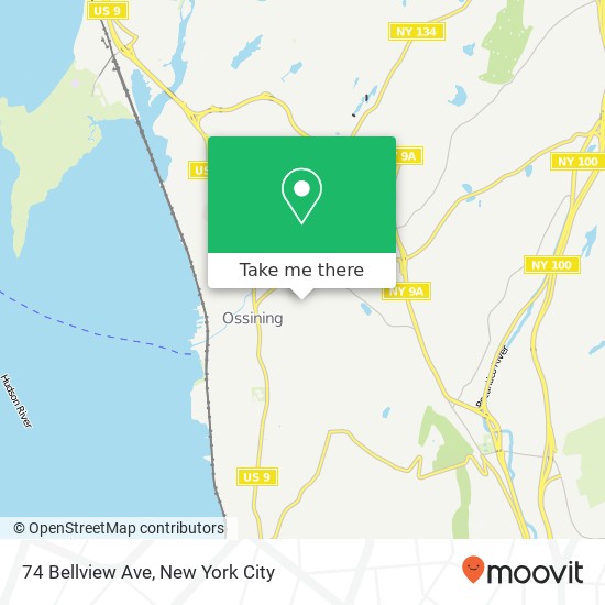 74 Bellview Ave, Ossining, NY 10562 map